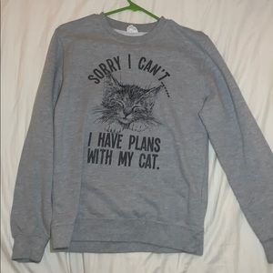Cat sweatshirt